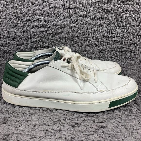 Gucci Miro Sneaker Green And White Shoes Men’s Size 12 - Picture 3 of 8
